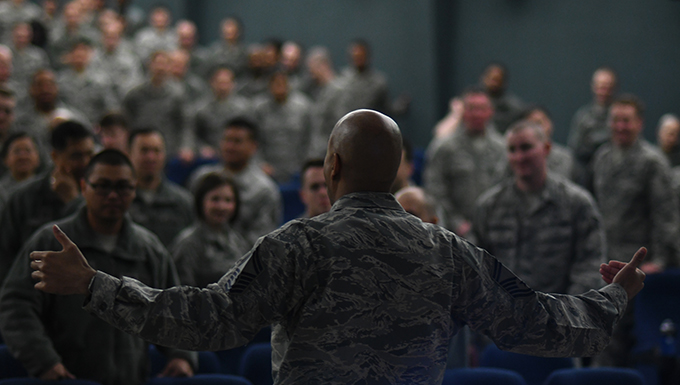 Taking Team Osan through their PACEs